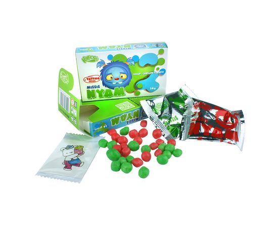 Жевательное драже "Missis Nyam", sticker-тату внутри, 336 г (700526)Жевательное драже "Missis Nyam", sticker-тату внутри, 336 г (700526)[image_num]