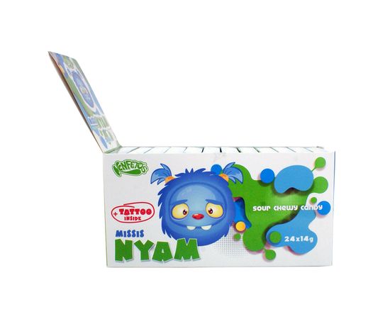 Жевательное драже "Missis Nyam", sticker-тату внутри, 336 г (700526)Жевательное драже "Missis Nyam", sticker-тату внутри, 336 г (700526)[image_num]