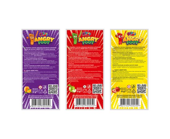 Карамель на паличці, що світиться «ANGRY FOOT» зі смаком апельсину, яблука, полуниці (700250)Карамель на паличці, що світиться «ANGRY FOOT» зі смаком апельсину, яблука, полуниці (700250)[image_num]